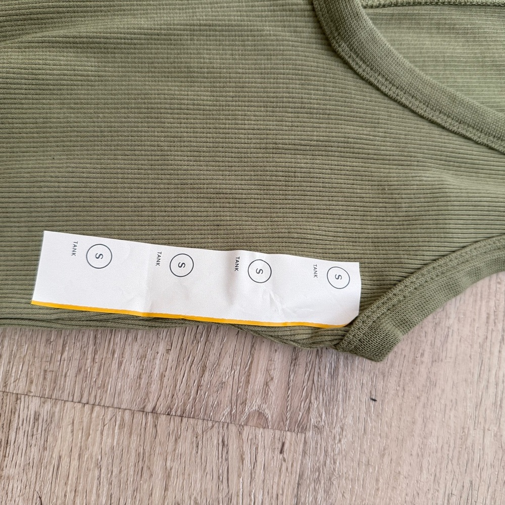 Universal Thread Sage Green Ribbed Tank - Picture 3 of 5